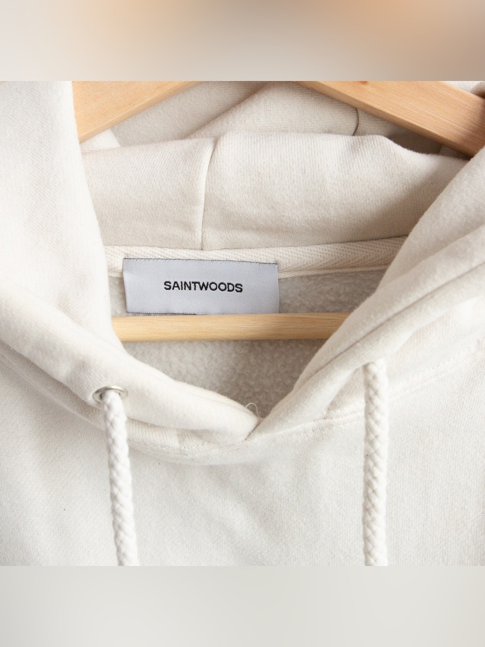 Saintwoods Cream Hoodie Made in Canada XL - Picture 4 of 5